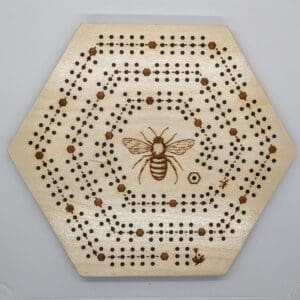 Custom Honeycomb Cribbage Board