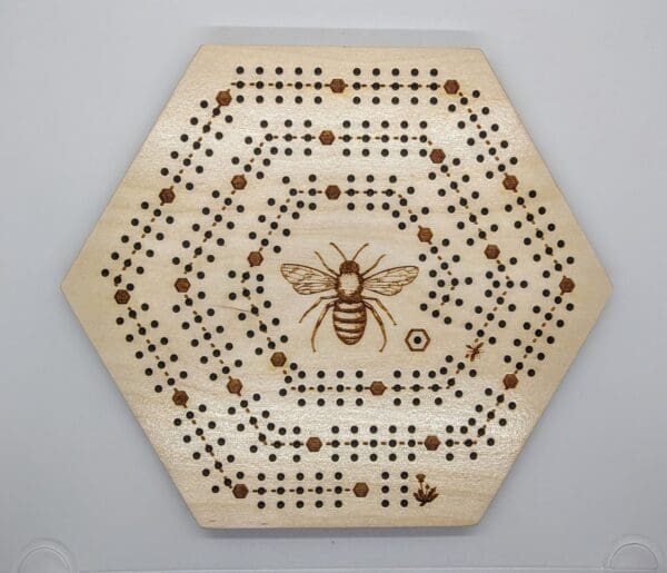 Custom Honeycomb Cribbage Board