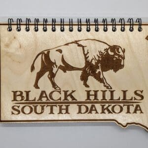 Custom Wood Black Hills Buffalo Wood Journal