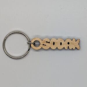 Custom SoDak custom wood keychain