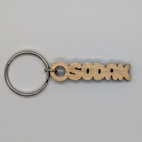 Custom SoDak custom wood keychain