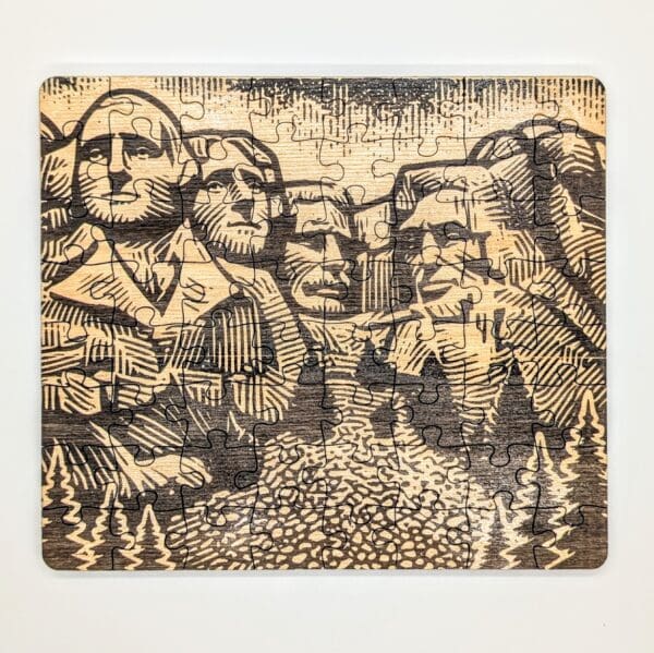 Mt. Rushmore wooden puzzle