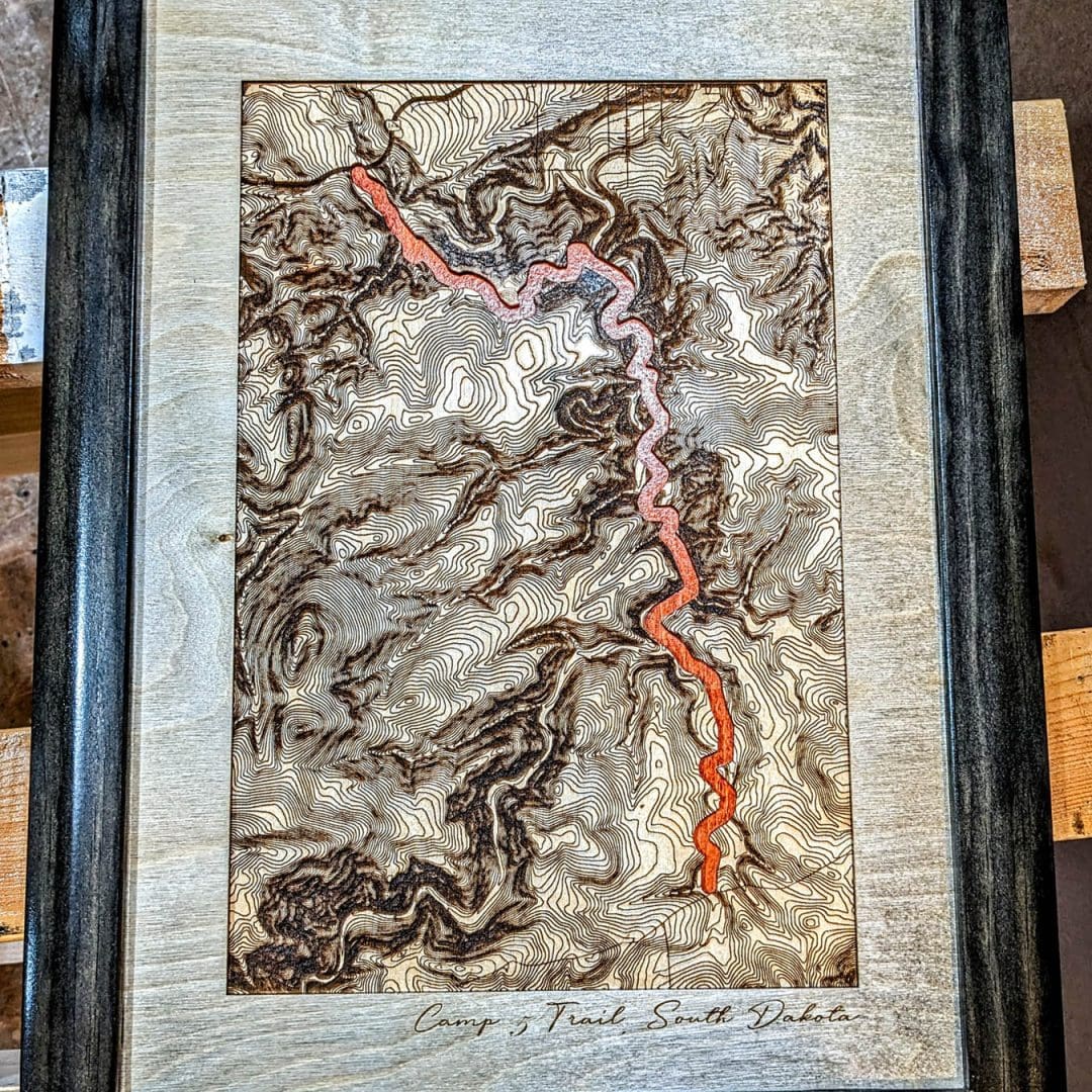 Custom Wood Maps | Against The Grain | Black Hills, South Dakota